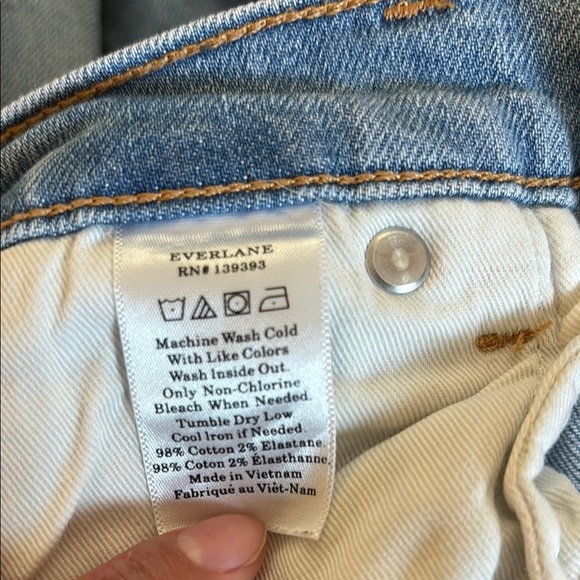 Everlane Light Blue Classic Straight Leg Denim Jeans 30 Regular 0098 - Picture 11 of 11